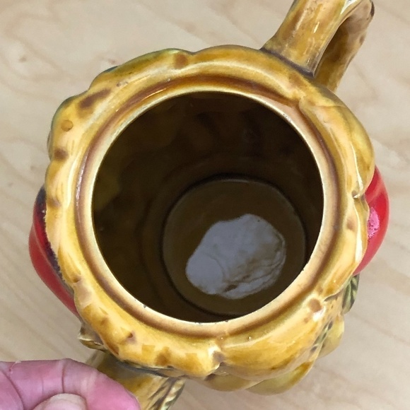 1960's Inarco Japan Stacked Apples Chocolate Tea Pot - Picture 4 of 7